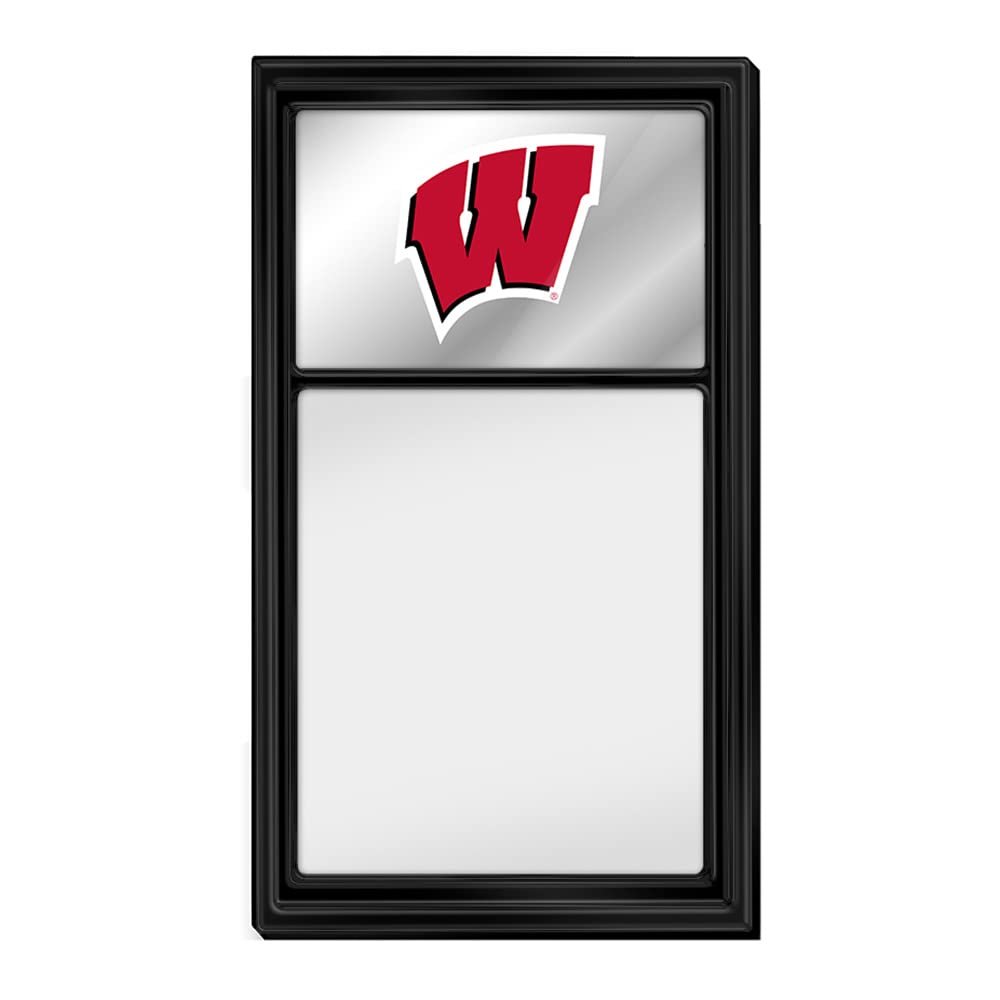The Fan-Brand Wisconsin Badgers - Mirrored Dry Erase Board - Sports Team Bar Sign Dcor: Home, Dorm, Garage, Office, Fan Cave