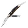 Boker Medium Stockman 3.5 Inch Pocket Knife, Jigged Black Bone, Traditional Series 2.0, Made in Germany view 1