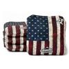 Cornhole Solutions Cornhole Bags Set of 8  Regulation Pro Style 6x6  USA Flag Designs  Resin Filled + Tote Bag (DTOM/Flag) view 2
