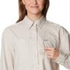 Columbia Women's Silver Ridge Utility Long Sleeve Shirt, Dark Stone, 3X Plus view 4