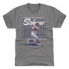 500 LEVEL Kyle Schwarber T-Shirt (Premium Men's T-Shirt, XXX-Large, Tri Gray) - Kyle Schwarber Philadelphia Schwarbomb WHT view 1