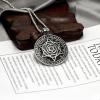 Mens Jewish Hexagram for Star of David Pendant Necklace Stainless Steel Chain 24" view 2