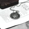 Mens Jewish Hexagram for Star of David Pendant Necklace Stainless Steel Chain 24" view 3