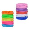 Muka 100 Pieces Jelly Bracelets for Adult Mixed Colors Silicone Wristband Hair Ties view 1