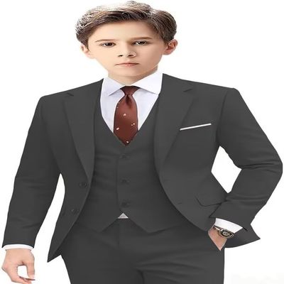 Boys Suits 5 Piece Formal Suit Set Slim Fit Formal Dress Clothes Ring Bearer Outfit for Kids