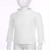 Yhong Kids Boys Girls Turtleneck Thermal Underwear Tops Basic Solid Color Long Sleeves Cotton T-Shirts Undershirts White 5-6 Years view 3