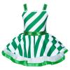 Kvysinly Girls Sleeveless Sequins Ballet Leotard Tutu Dress Figure Ice Skating Dress Candy Cane Christmas Costume Green 4 Years view 1