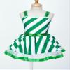 Kvysinly Girls Sleeveless Sequins Ballet Leotard Tutu Dress Figure Ice Skating Dress Candy Cane Christmas Costume Green 4 Years view 3