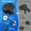 Bicycle Seat, Bike Seat for Women Men Extra Comfort Wide, Oversized Comfortable Seats Saddle for Peloton Bikes, Fit for Exercise Bikes, Electric Bikes, Mountain Bikes, Cruiser Bikes view 2