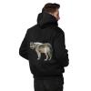 Wolf Fleece Hoodies for Men Thick Heavyweight Hooded Sweatshirt Full Zip Warm Lining Coat view 2