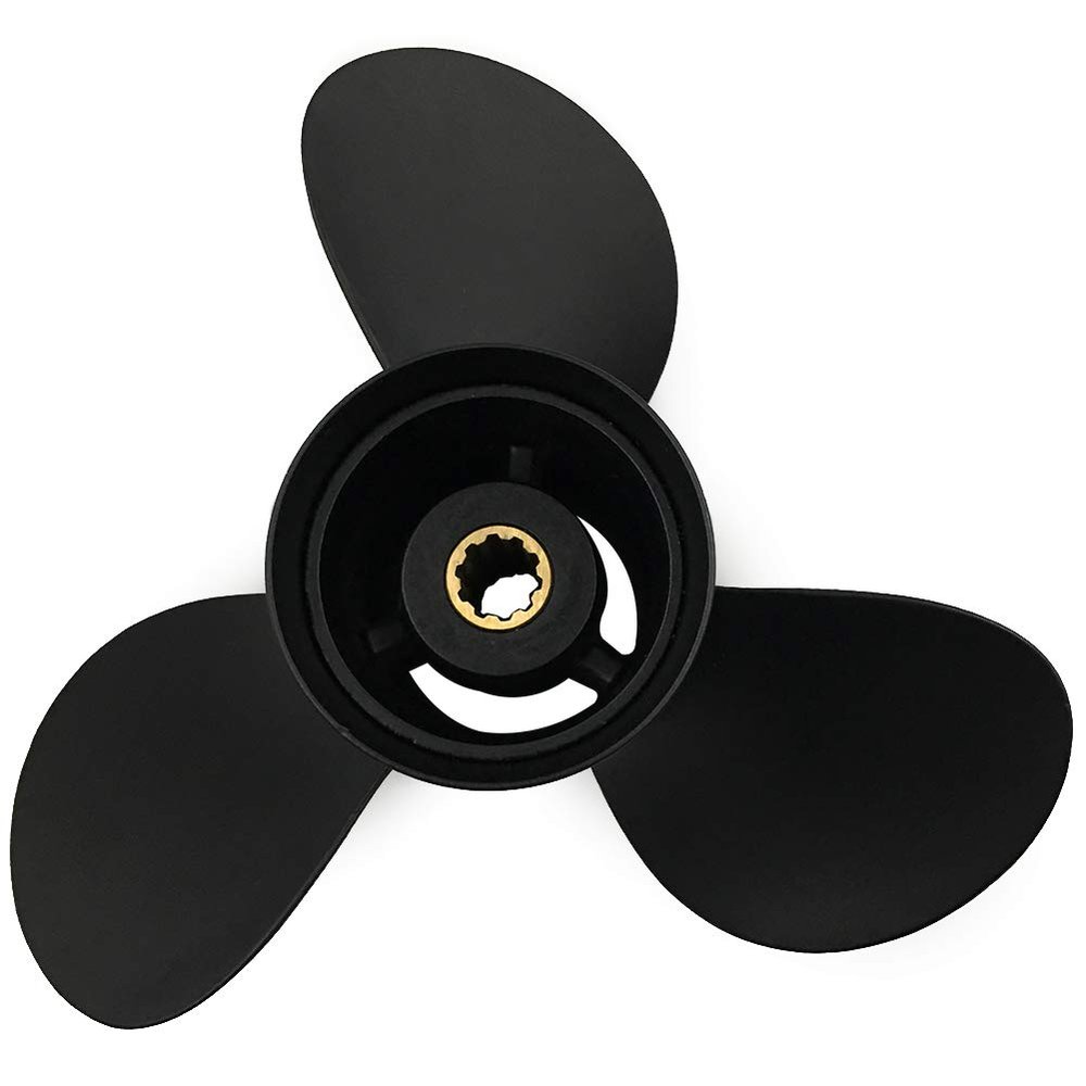 ARKDOZA 3 Blade RH 25HP 30HP Aluminum Propeller for Tohatsu Outboards with 10 Spline Tooth 9.9x10