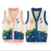 warmstraw Baby Toddler Knitted Sweater Vest Soft Comfort Waistcoat Vest Pattern Cardigan Pink 12-24 Months view 4