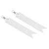PATIKIL Safety Reflector, 2 Pack Tag Pendant PVC Reflective Gear Keychain for Backpack Bag Jacket, Silver view 1