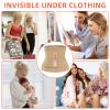 ellostar Waist Wrap Waist Trainer Tummy Control Band Waistline Bandage Body Shaper, Sweat Shapewear, Daily Use Workout Belt (Beige) view 4