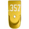 NDZ Performance Magazine Base Plate Finger Extension for Glock Gen 1-5 9MM .40 .357 SIG Laser Engraved Anodized Aluminum in Gold - .357 Caliber view 1