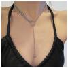 Andelaisi Boho Circle Y Lariat Necklace Silver Long Lariat Y Necklace Tiny Ball Bead Pendant Necklace Vintage Layered Cuban Chain Necklace Jewelry for Women view 2