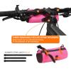 KOSIBATE Bike Handlebar Bag - Bicycle Front Bag with Shoulder Strap, Mountain & Road Bike Accessory, Pink view 4