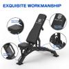 Major Fitness Weight Bench - 1300LBS Weight Capacity and 36 Adjustable Positions Strength Training Bench for Garage and Home Gym Workouts (Black) view 2
