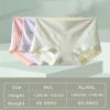 3PCS Women Underwear Plus Size High-Rise Panties Solid Cotton Breathable Abdomen Hip-Lifting Briefs Mom Lingerie Underwear (Color : Bean Green, Size : M(40-60KG)) view 4
