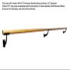 Ballet Barre Premium 10 FT Long 2.0 Diameter + Open Brackets Wall Mounted Black Set Dance Equipment | For Kids and Adults, Home/Studio Ballet Bar Wood Barre, Dance Bar Stretch Bar, Dancing/Stretching view 2