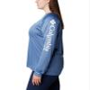 Columbia Women's Tidal Tee II Long Sleeve, Bluestone/White Logo, X-Small view 3