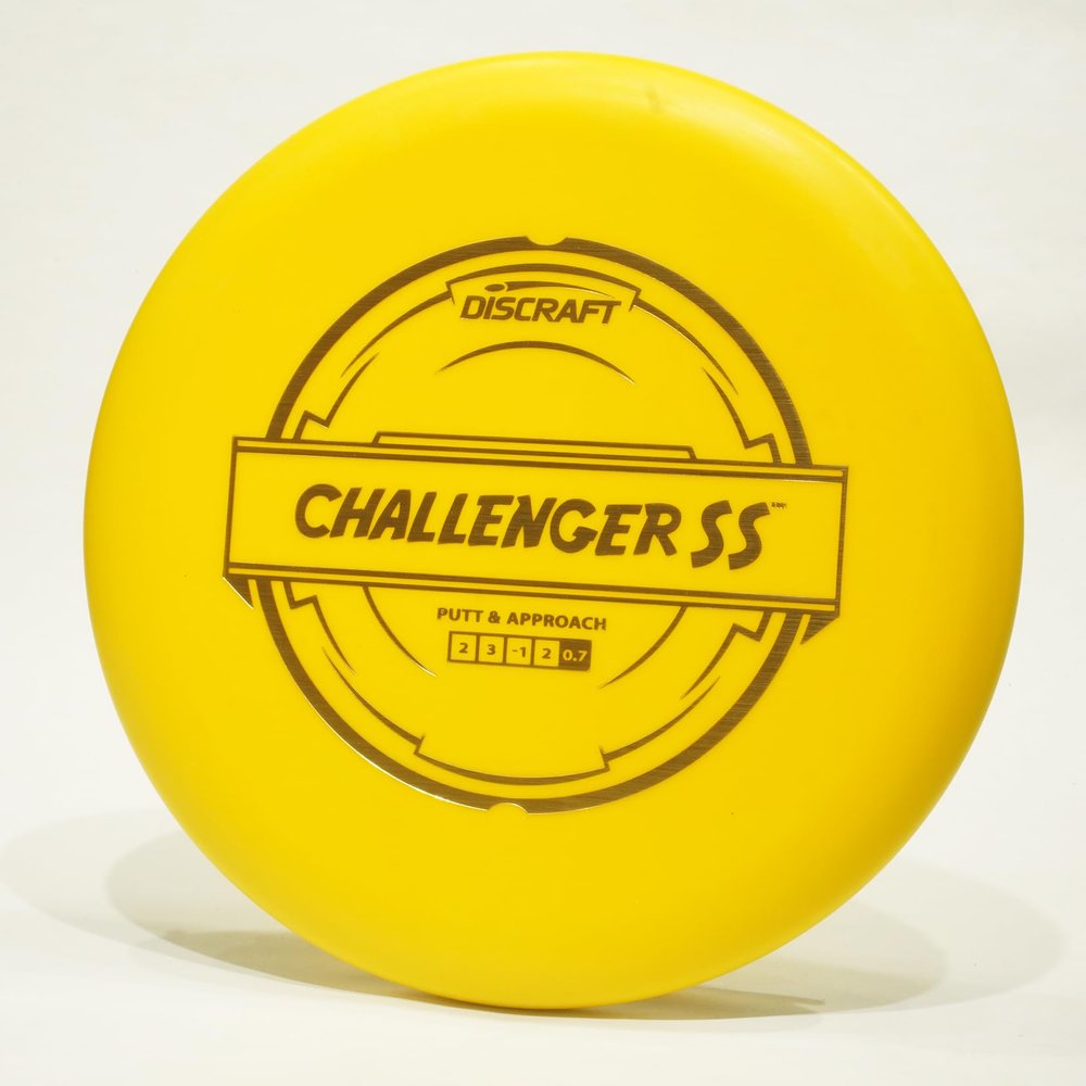 Discraft Putter Line Challenger SS Disc Golf Putter & Approach Disc, Pick Color/Weight [Stamp & Exact Color May Vary] Yellow 173-174 Grams