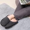 COFACE Mens Black Woolen Cozy Memory Foam scuff Slippers Slip On Warm House Shoes Indoor/Outdoor With Best Arch Support Size 14 view 2