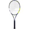 Babolat - Evo Aero Tennis Racket Strung for Adults - Power & Comfort - Aerodynamic Spin Alpha Frame with Evo 4 Feel & Woofer Technology - Syntec Evo Grip 3 - French Brand - Grey/Yellow view 1