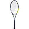 Babolat - Evo Aero Tennis Racket Strung for Adults - Power & Comfort - Aerodynamic Spin Alpha Frame with Evo 4 Feel & Woofer Technology - Syntec Evo Grip 3 - French Brand - Grey/Yellow view 3