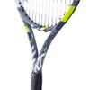 Babolat - Evo Aero Tennis Racket Strung for Adults - Power & Comfort - Aerodynamic Spin Alpha Frame with Evo 4 Feel & Woofer Technology - Syntec Evo Grip 3 - French Brand - Grey/Yellow view 4