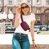 Belt Bag Fanny Pack Crossbody Bags for Women Fashion Waist Packs with Adjustable Strap Gifts for Women Men Teen Girls (Wine) view 2