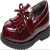 kkdom Girl's Classic Tassel School Uniform Shoes British Style Oxford Shoes US Size Little Kid 2.5 view 1
