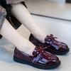 kkdom Girl's Classic Tassel School Uniform Shoes British Style Oxford Shoes US Size Little Kid 2.5 view 4