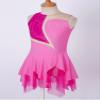 Aislor Girls Sleeveless Figure Ice Roller Skating Dress Rhinestone Gymnastic Leotard Competition Costume Skating wear Rose Pink 12 Years view 4