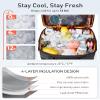TOURIT Soft Sided Cooler Bag Insulated 48/60 Cans, Large Collapsible & Leakproof Ice Chest for Picnic, Beach, Camping, Travel view 2