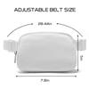 Belt Bag for Women Fanny Pack Crossbody Bags for Women Fashion Waist Packs with Adjustable Strap Gifts for Teenage Girls Women Men (White) view 3