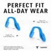 ToughAsNails Low Bridge Fit Blue Replacement Nose Pads Pieces for Oakley Leadline OO9473/Leadline OX8175 Sunglasses view 2