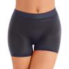 ACSUSS Women Glossy Seamless Biker Shorts Solid Fitness Shorts Low Waist Workout Short Leggings Dark Grey One Size view 1