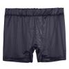 ACSUSS Women Glossy Seamless Biker Shorts Solid Fitness Shorts Low Waist Workout Short Leggings Dark Grey One Size view 4
