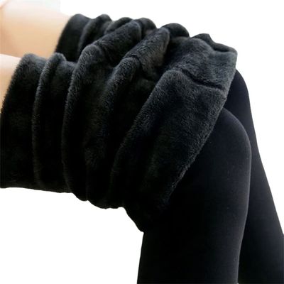 keusyoi Autumn Winter Fashion Women's Cashmere Tights Knitted Velvet Tights Elastic Slim Warm Thick Tights