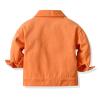 Toddler Boys Girls Windproof Solid Denim Coat Jacket Kids Warm Outerwear Jacket Baby Jean Jacket (Red, 6-12 Months) view 2