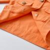 Toddler Boys Girls Windproof Solid Denim Coat Jacket Kids Warm Outerwear Jacket Baby Jean Jacket (Red, 6-12 Months) view 4