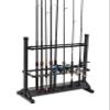 JOYWAVE Fishing Rod Holders,Aluminium Fishing Pole Holders,Portable Fishing Rod Rack,Holds Up to 24 Rods,Fishing Pole Vertical Ground Display Rack view 2