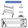 JOYWAVE Fishing Rod Holders,Aluminium Fishing Pole Holders,Portable Fishing Rod Rack,Holds Up to 24 Rods,Fishing Pole Vertical Ground Display Rack view 3