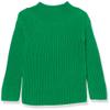 Amazon Essentials Girls' Modern Wide-Neck Pullover Sweater, Green, Large view 1