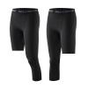 Charque Men's Compression Pants, Athletic Base Layer One Leg 3/4 Capri Tights Leggings for Running Basketball Gym view 1