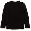 Amazon Essentials Girls' Modern Wide-Neck Pullover Sweater, Black, X-Large view 1
