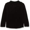 Amazon Essentials Girls' Modern Wide-Neck Pullover Sweater, Black, X-Large view 2