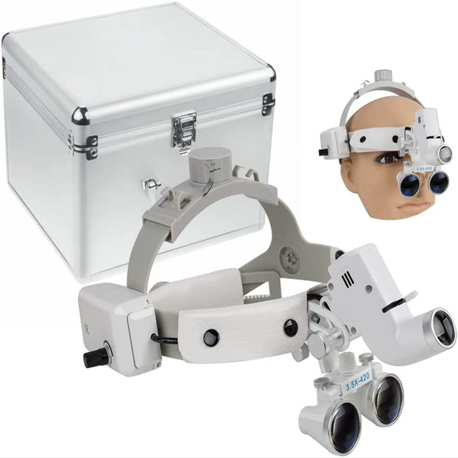 ORILAO 5W Head Light Lamp for Loupes Brightness Spot Adjustable Lab Headlamp Headlight