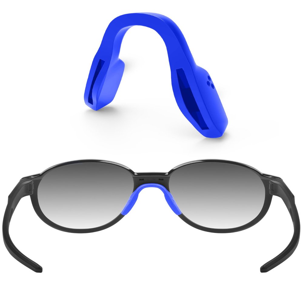 ToughAsNails Low Bridge Fit Deep Blue Replacement Nose Pads Pieces for Oakley Nxtlvl OX8028 Sunglasses